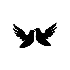 Love doves icon - Simple Vector Illustration