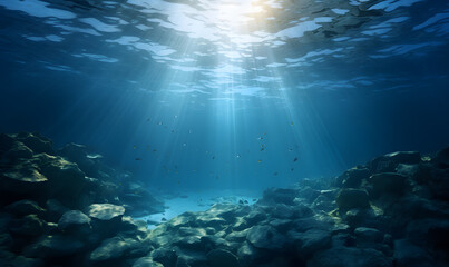 Fototapeta na wymiar space background Underwater Wonders concept