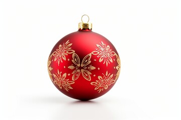 Christmas ball isolated into white background, Christmas ball on white background