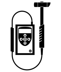 Concrete tester icon - tool for measuring
