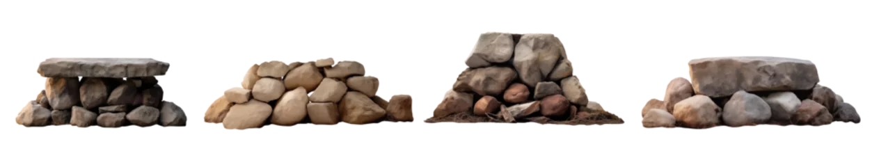  Simple Stone altar - set of various stone altars - various models from several time periods and civilizations - pile of stones © Mr. PNG