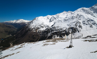 Cable car on the mount Cheget