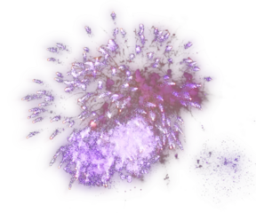 Festival fireworks bursting sparkling on transparent background