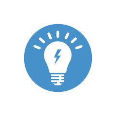 Brainstorming, business idea, light bulb icon. Commercial use, printed files and presentations, Promotional Materials, web or any type of design project.