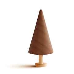 Tiny wood tree for decoration
