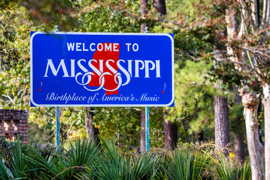 Welcome to Mississippi roadsign