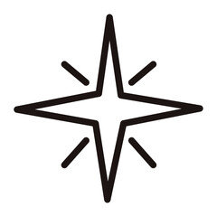 Isolated star shape sketch icon Vector