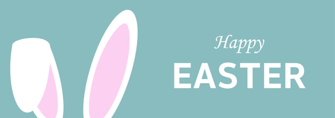 Happy Easter  banners, greeting cards, posters, holiday covers. Trendy design with typography, hand painted plants, dots, eggs and bunny, in pastel colors. Modern art minimalist style.