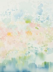 Obraz na płótnie Canvas Watercolor wash with pastel hues and a dreamy, ethereal quality, ideal for soothing and artistic themes.
