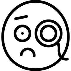Monocle emoji icon