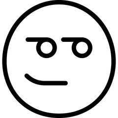 Smirking emoji icon