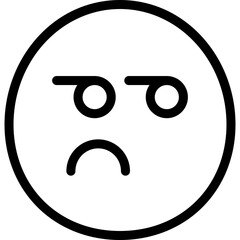 Suspicious emoji icon