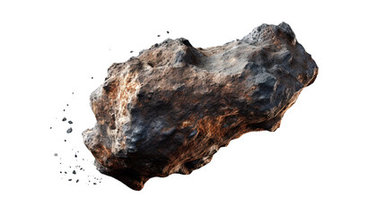 A meteor. Isolated on Transparent background.	