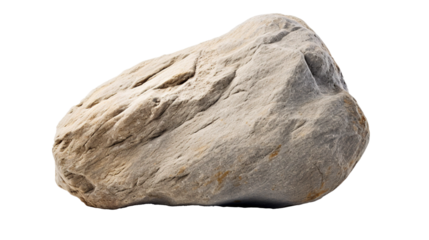 Stone isolated on transparent background, Created with Generative Ai technology.