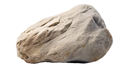 Fotobehang Stone isolated on transparent background, Created with Generative Ai technology. © Viktor
