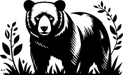 Marsican Brown Bear icon - obrazy, fototapety, plakaty