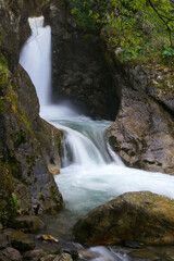 Fototapeta na wymiar View from a waterfall in Bursa, Turkey