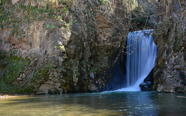 View from a waterfall in Bursa, Turkey