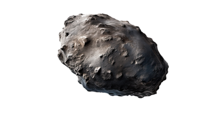 Asteroid. Isolated on Transparent background.