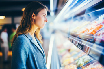 Female Shopper Consumer Considering Product Options