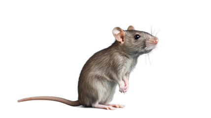 Rat face. Isolated on Transparent background.