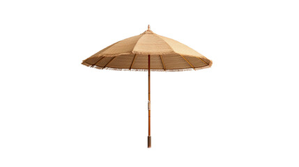 Fototapeta na wymiar Straw beach umbrella. Isolated on Transparent background.