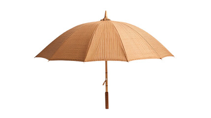 Obraz premium Straw beach umbrella. Isolated on Transparent background.