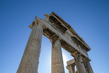 The Gate of Athena Archegetis in Athens, Greece