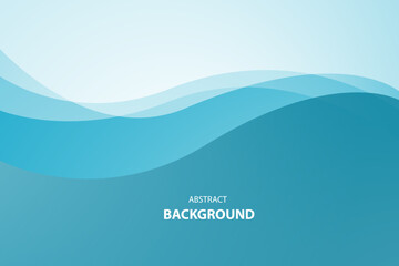 Blue and white vector wave modern background with space for text and message. concept design	