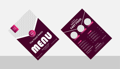Fast food restaurant vector menu sketch template.Food Menu Design Food Order.Set of delicious food sale poster menu for promotional restaurant flyer brochure with editable photo background template de