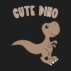 A little cute and small  dinosaur, design animal cartoon vector ..Fantasy baby dragons icon set. Cartoon cute dinosaur symbol. Multicolored dinosaurs with different emotions in vector flat style