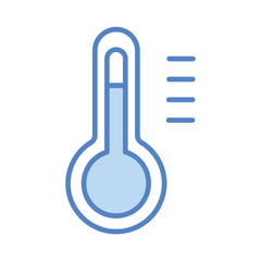 Thermometer icon isolate white background vector stock illustration