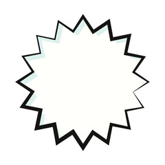 Empty comic bubble chat Vector