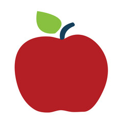Apple Fresh Fruit Vector Icon