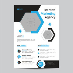 Corporate flyer template design with good look
