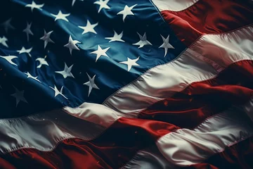 Foto op Plexiglas Memorial day american flag tribute honoring the fallen heroes and patriotism in the united states © Ilja