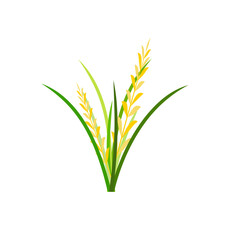 Rice Plant Agriculture Vector Design. Rice Plant Design Element. Rice Plant Single Icon. Rice Plant Illustration Svg File