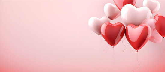 pink heart on pink background romantic, balloon, decoration, valentines, celebration, wedding, vector, art, design, gift, 