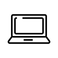 laptop outline icon pixel perfect for website or mobile app