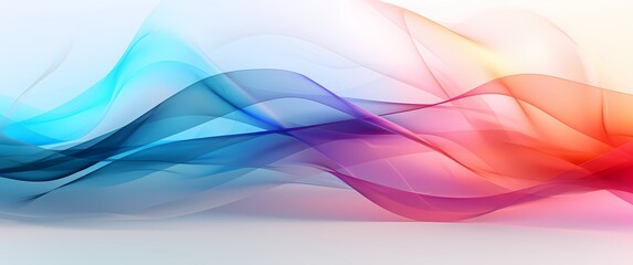 abstract background with smooth lines in orange, blue and pink colors