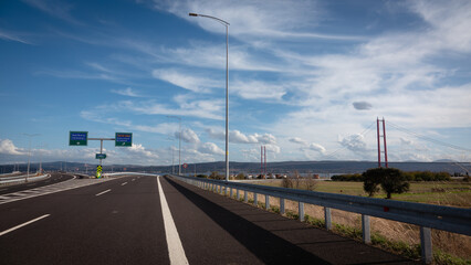 The 1915 Çanakkale Bridge (Turkish: 1915 Çanakkale Köprüsü) is a road suspension bridge in the province of Çanakkale in northwestern Turkey. Situated just south of the coastal towns of Lapseki and Gel