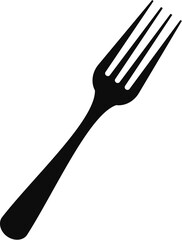 Fork vector icon on white background