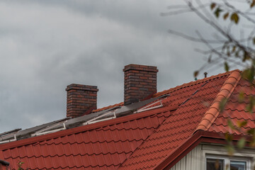 roof with chimney