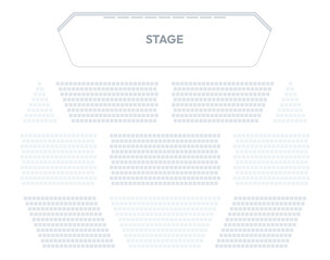 Hall seating plan. Theater auditorium with rows of seats. Concert hall with empty seats arrangement vector illustration of auditorium interior chair - obrazy, fototapety, plakaty