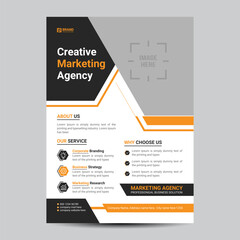 Corporate flyer template design with good look