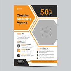 Corporate flyer template design with good look