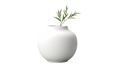 White Pot with Transparency
