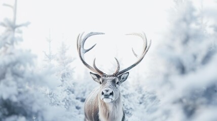 Close up of reindeer