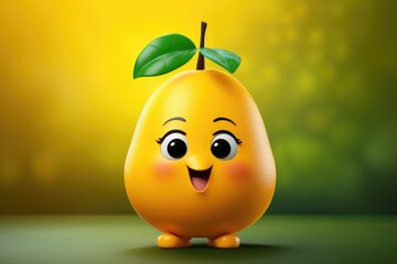 Adorable & Cute Mango Playful Fruit Character Toy Brings Happiness