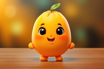 Adorable & Cute Mango Playful Fruit Character Toy Brings Happiness